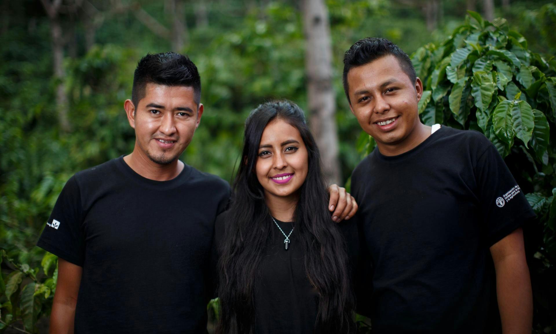 Alejandro and two other youth members
