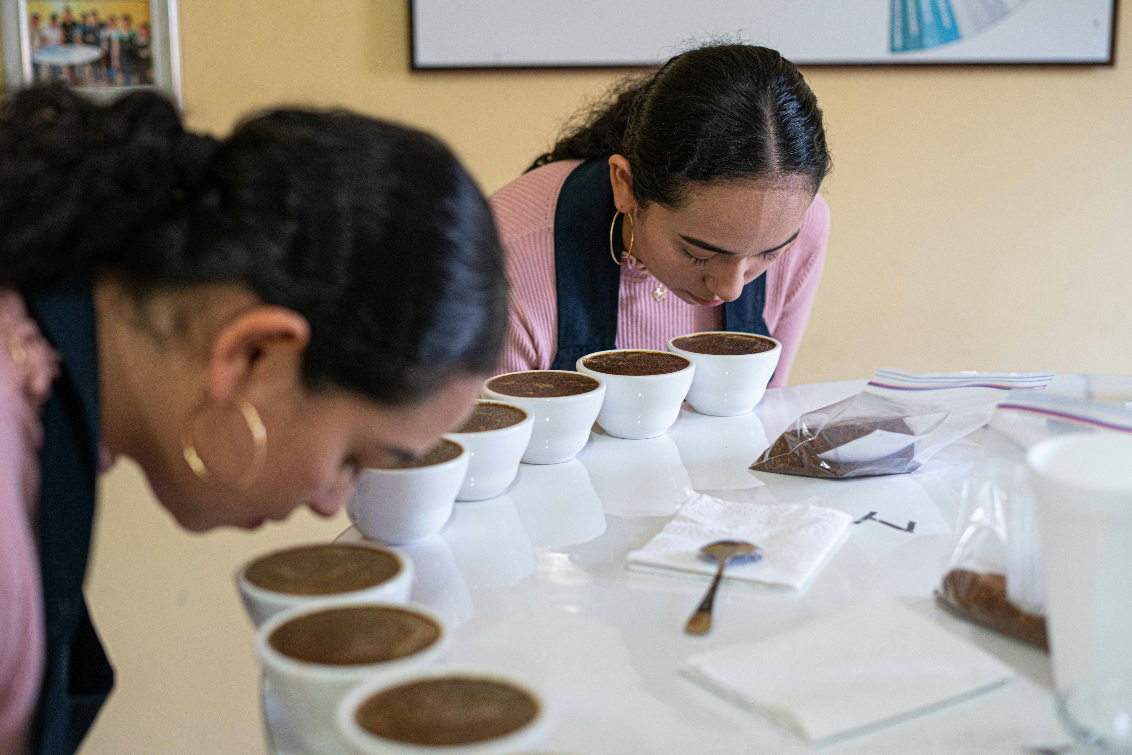 Young girls during cupping