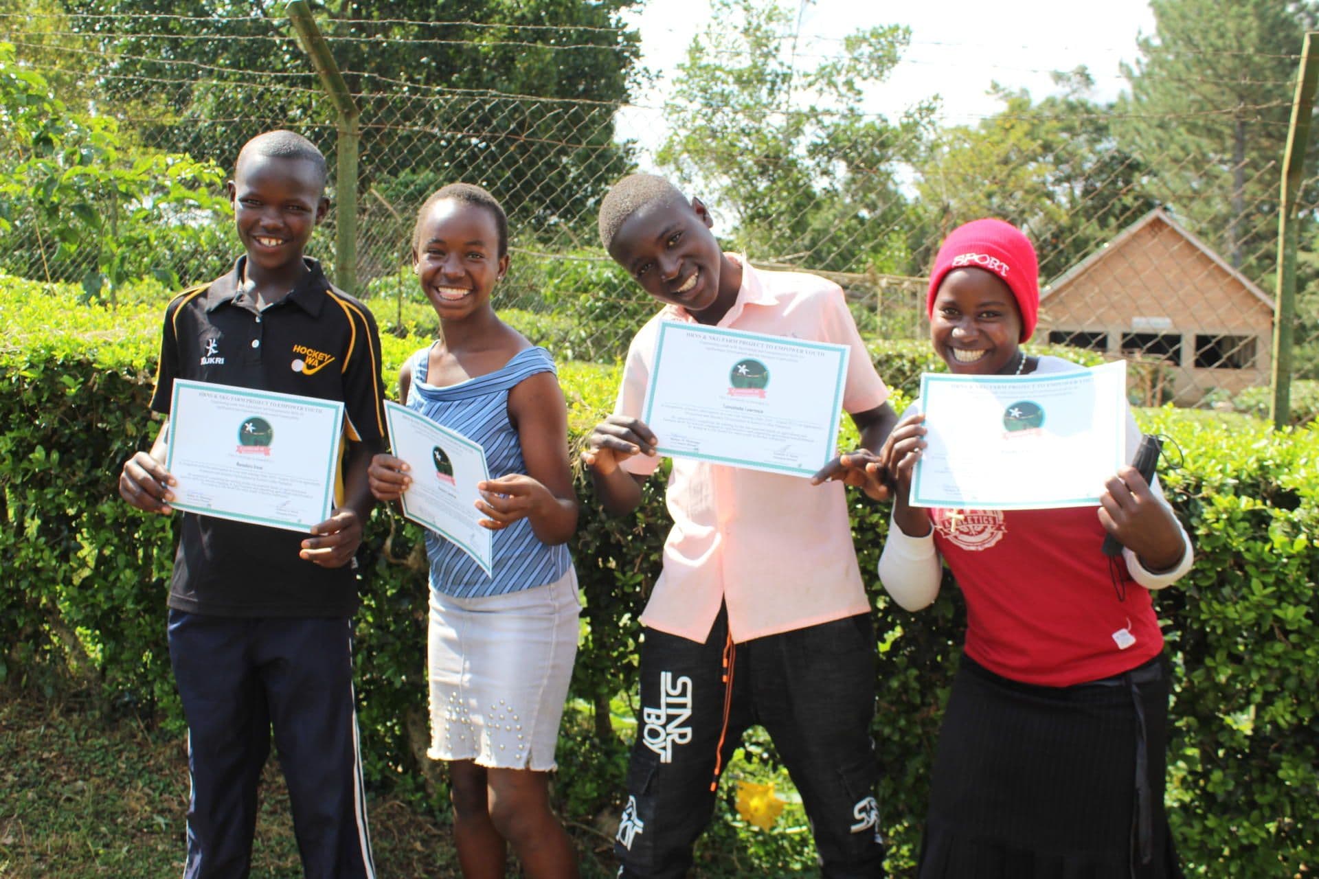 Johnson and peers at one of KYDP’s certificate giving ceremonies Johnson and peers at one of KYDP’s certificate giving ceremonies