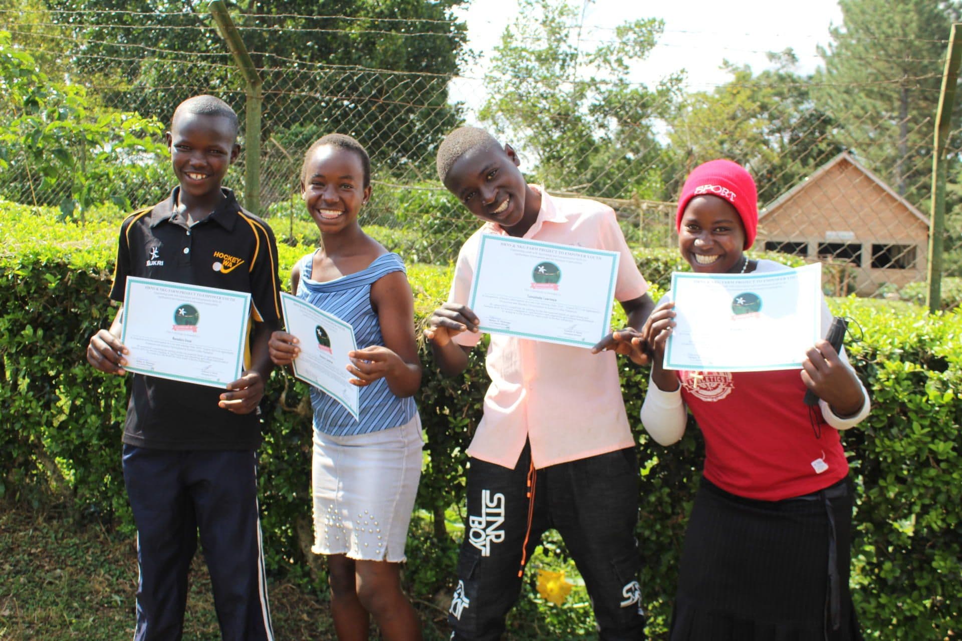 Johnson and peers at one of KYDP’s certificate giving ceremonies