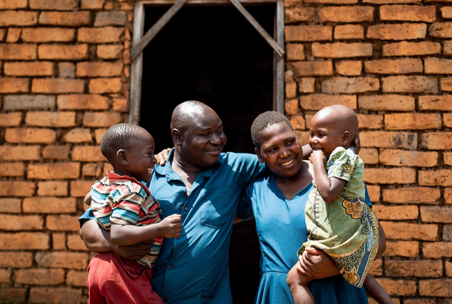 Samson, his wife Judith and their two children Samson, his wife Judith and their two children