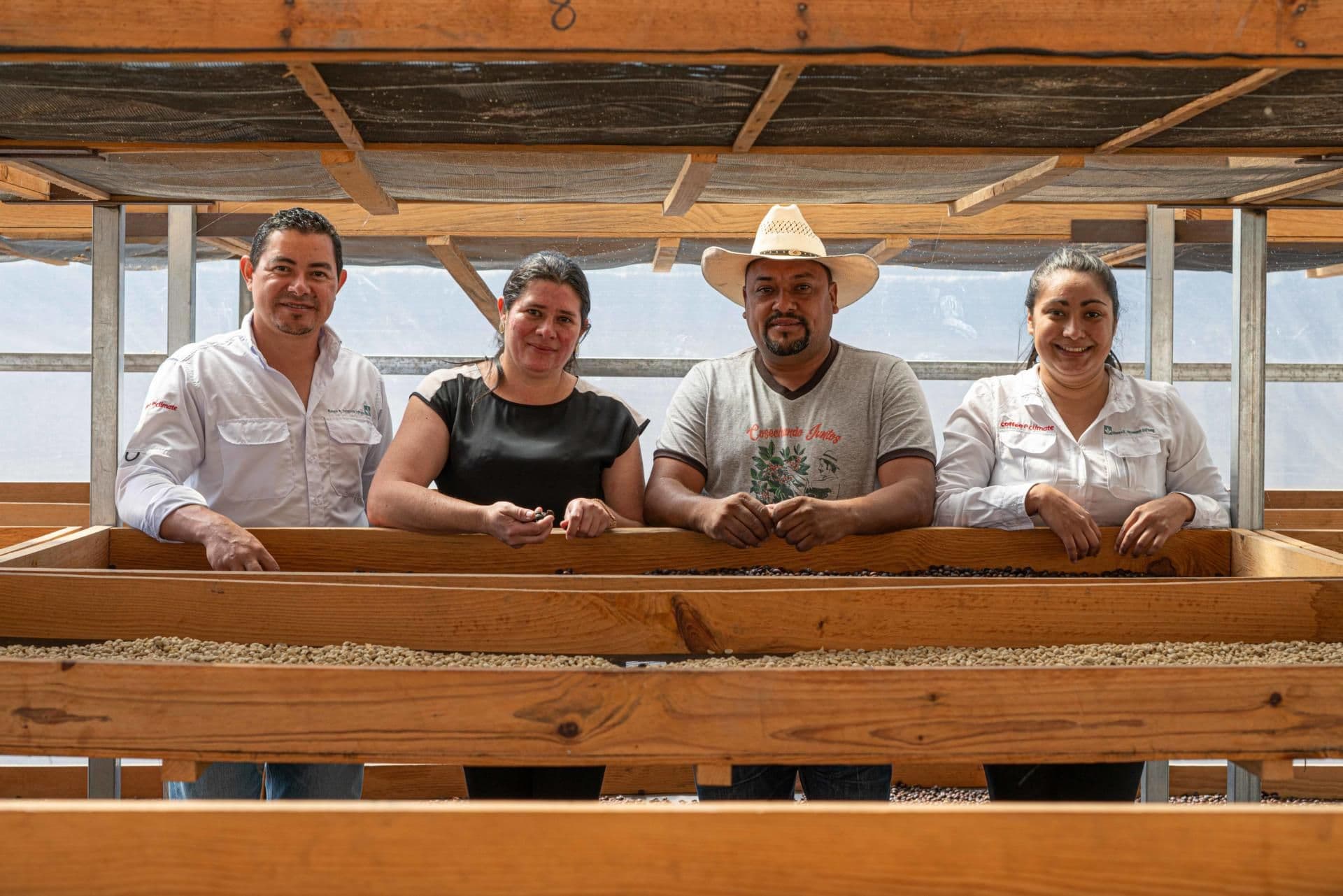 María, Hector, and two agronomists from HRNS whith whom they have closely worked with