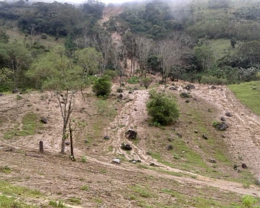 Destruction caused from landslides in Western Honduras