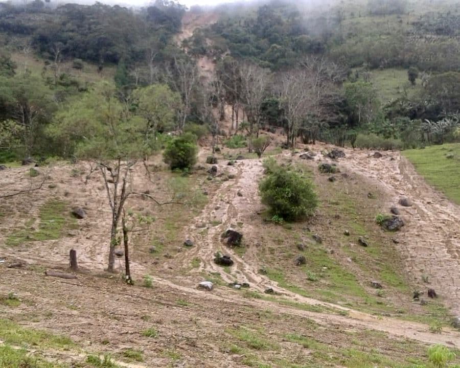 Destruction caused from landslides in Western Honduras Destruction caused from landslides in Western Honduras